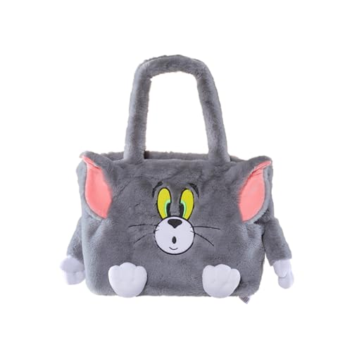 Cute 11in Tom Cat Plush Shoulder Bag