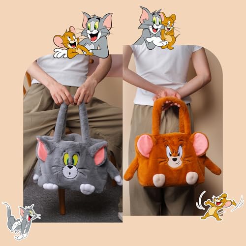 Cute 11in Tom Cat Plush Shoulder Bag