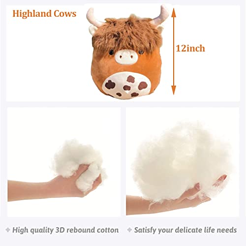 Cute 18’’ Kawaii Highland Cow Plush Toy