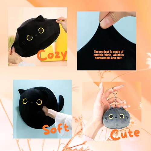 Mini Mochi Black Cat Kawaii Plush Toy