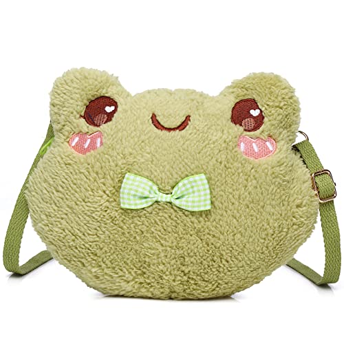 Cute Kawaii Frog Plush Crossbody Bag