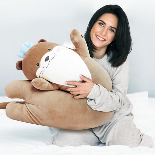 Cute Long Cat & Otter Plush Toys