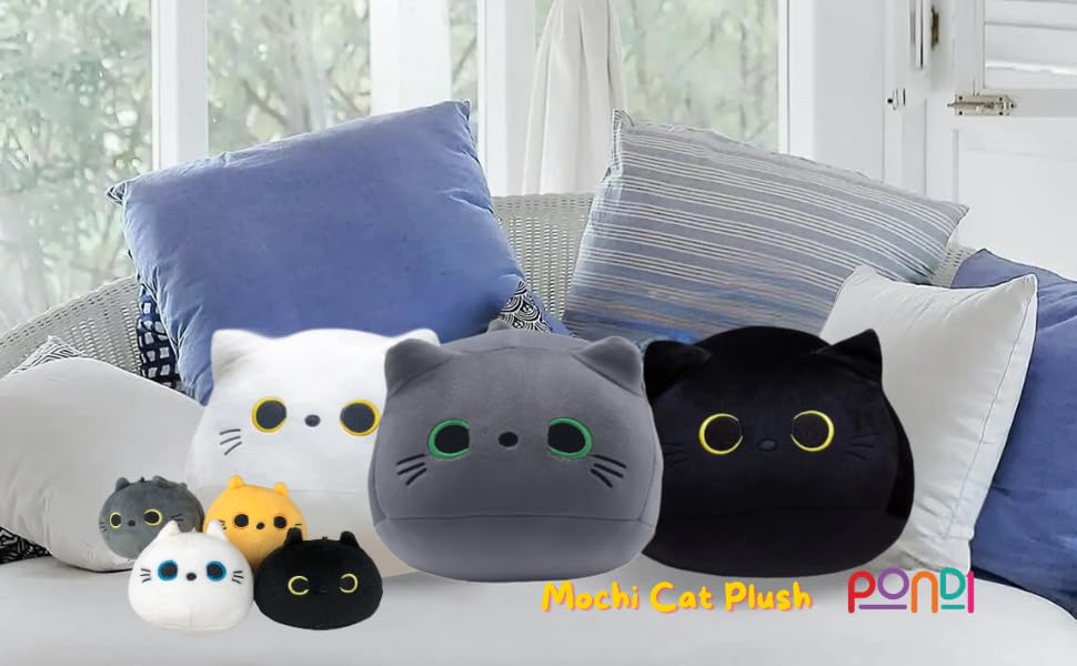 Mini Mochi Black Cat Kawaii Plush Toy