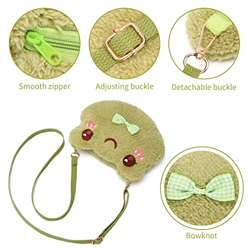 Cute Kawaii Frog Plush Crossbody Bag