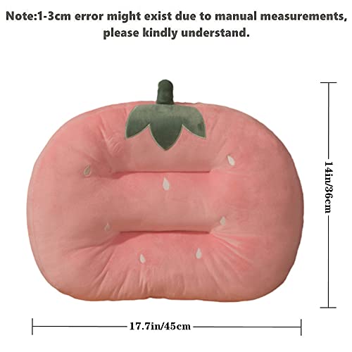 Kawaii Strawberry Plush Cushion for Chairs 45cm