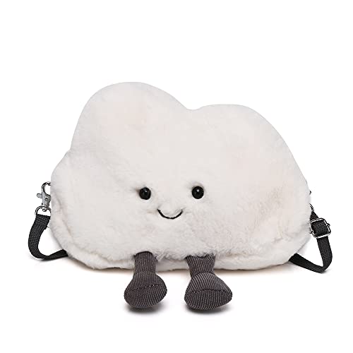 Kawaii Fluffy Cloud Crossbody Plush Purse