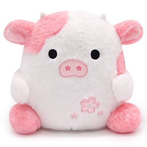 Adorable Pink Cow Plush Pillow Toy for Kids