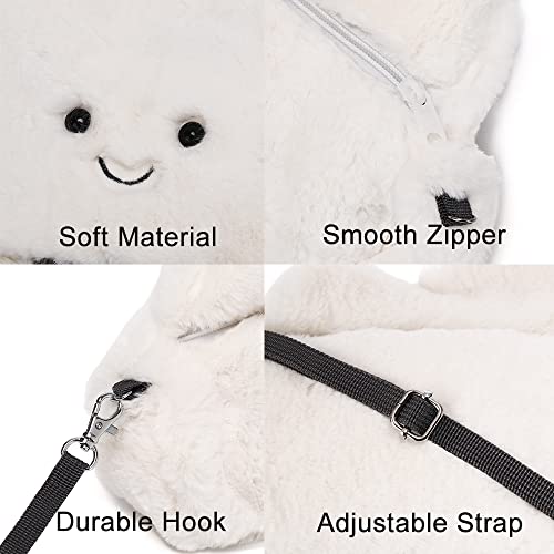 Kawaii Fluffy Cloud Crossbody Plush Purse