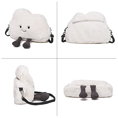 Kawaii Fluffy Cloud Crossbody Plush Purse