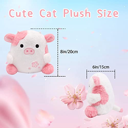Adorable Pink Cow Plush Pillow Toy for Kids