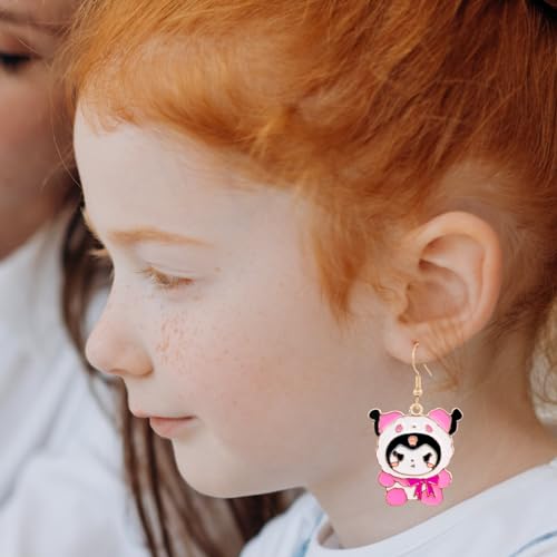 Cute Cat Dangle Earrings Set - 6PCS Kawaii