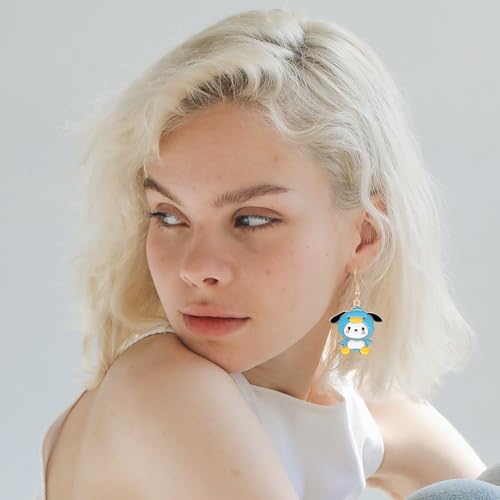 Cute Cat Dangle Earrings Set - 6PCS Kawaii