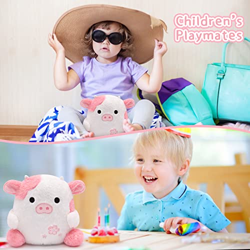 Adorable Pink Cow Plush Pillow Toy for Kids