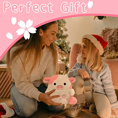 Adorable Pink Cow Plush Pillow Toy for Kids