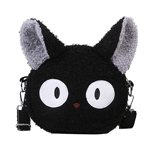 Kawaii Black Cat Plush Shoulder Purse Bag