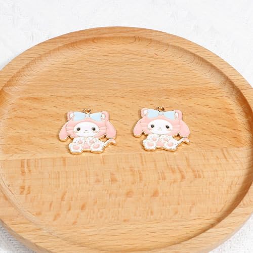 Cute Cat Dangle Earrings Set - 6PCS Kawaii