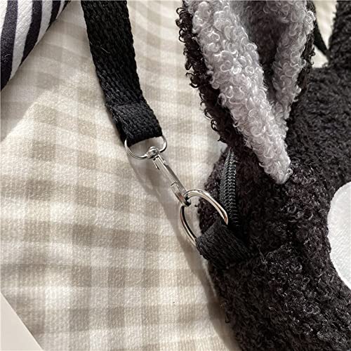 Kawaii Black Cat Plush Shoulder Purse Bag