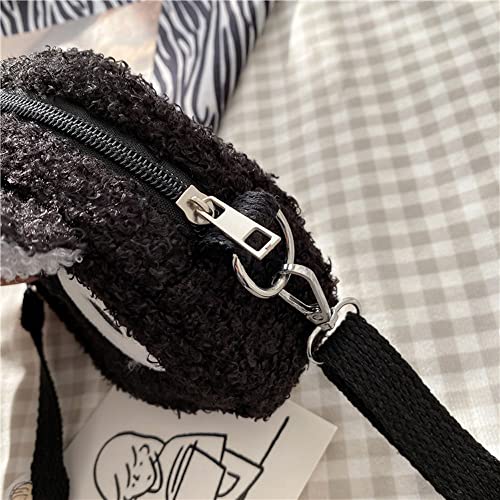 Kawaii Black Cat Plush Shoulder Purse Bag