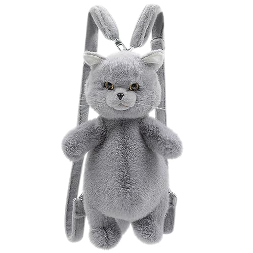 Kawaii Cat Plush Mini Backpack Gift for Her