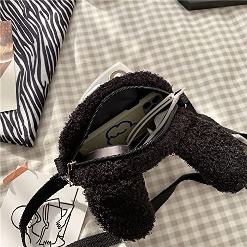 Kawaii Black Cat Plush Shoulder Purse Bag