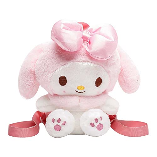 Adorable Pink and White Kawaii Plush Backpack