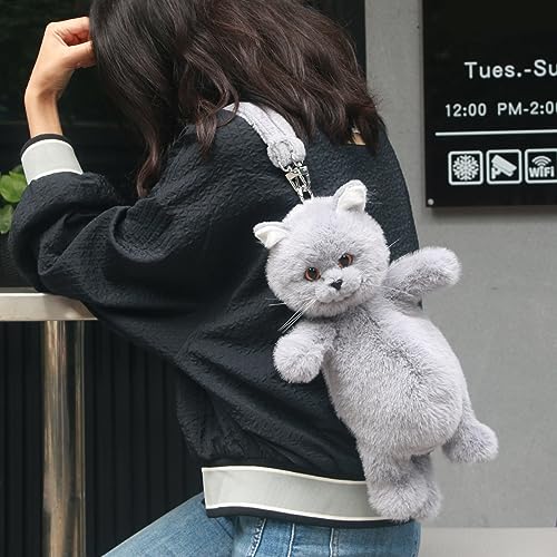 Kawaii Cat Plush Mini Backpack Gift for Her