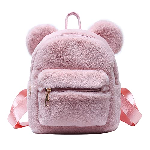 Mellshy Kawaii Fluffy Bear Ears Mini Backpack