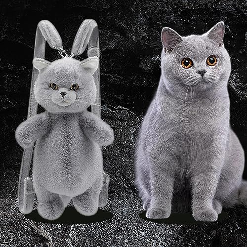 Kawaii Cat Plush Mini Backpack Gift for Her