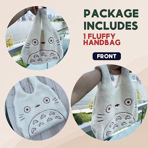 Kawaii Fluffy Embroidery Tote Bag - Ideal Gift