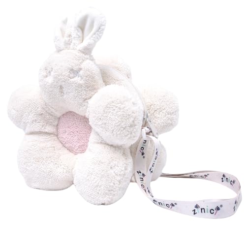 Kawaii Plush Bunny Crossbody Bag for All Ages