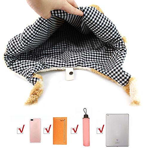 Kawaii Bear Pattern Plush Tote Shoulder Bag