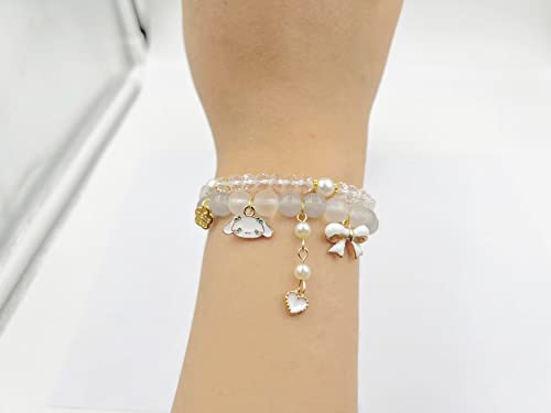 Kawaii Cartoon Crystal Bead Bracelet Set