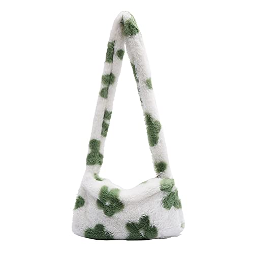 Kawaii Flower Plush Underarm Shoulder Bag