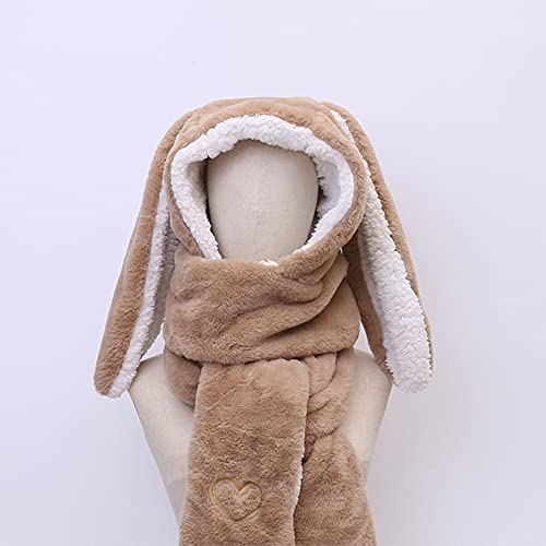 Kawaii Bunny Ears Hat Scarf Gloves Set