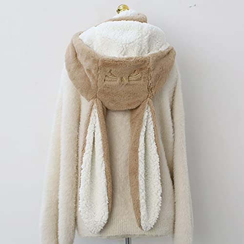 Kawaii Bunny Ears Hat Scarf Gloves Set