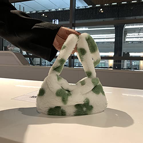 Kawaii Flower Plush Underarm Shoulder Bag