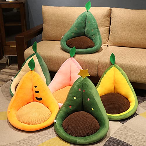 Kawaii Peach Plush Gaming Chair Cushion