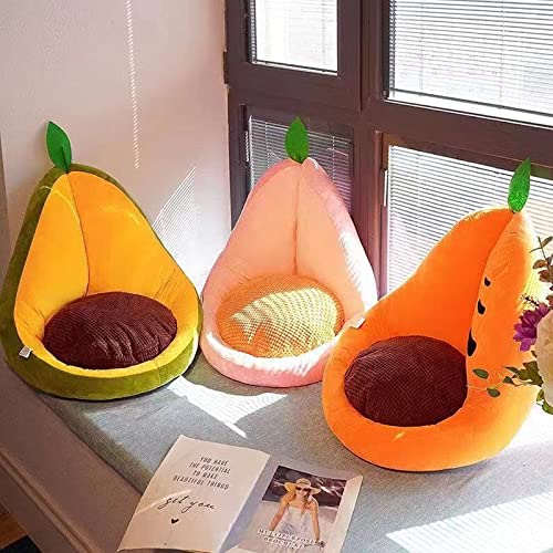 Kawaii Peach Plush Gaming Chair Cushion