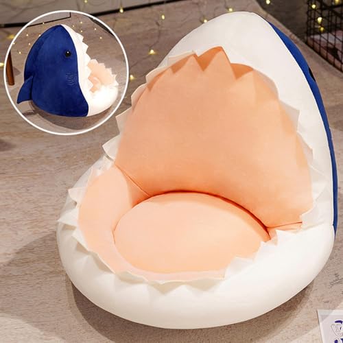 Kawaii Shark Plush Seat Cushion for Home Decor