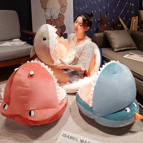Kawaii Shark Plush Seat Cushion for Home Decor