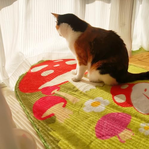 Kawaii Mushroom Rug | Cute Plush Area Carpet