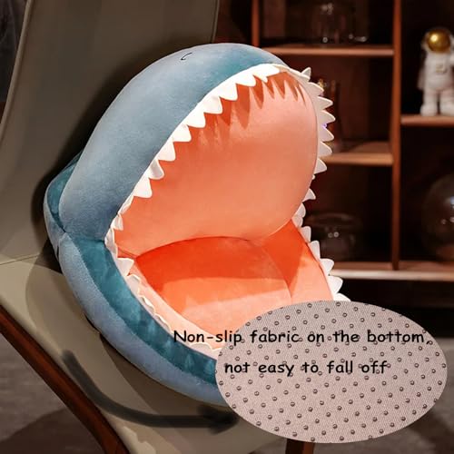 Kawaii Shark Plush Seat Cushion for Home Decor