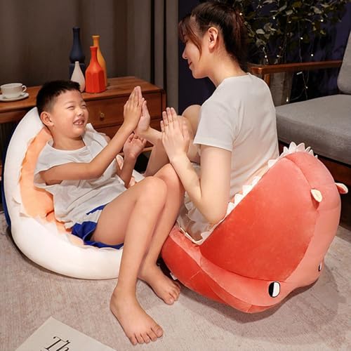 Kawaii Shark Plush Seat Cushion for Home Decor