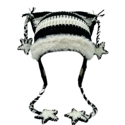 Gothic Kawaii Cat Ear Knitted Beanie Hat