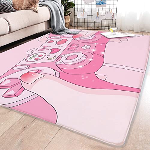 Kawaii Gamer Rug - Pink 3D Plush Mat
