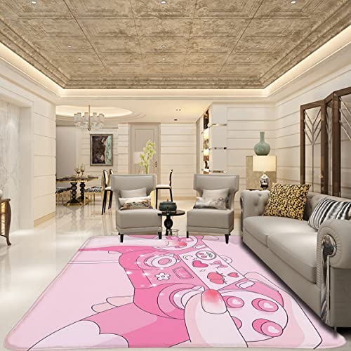 Kawaii Gamer Rug - Pink 3D Plush Mat