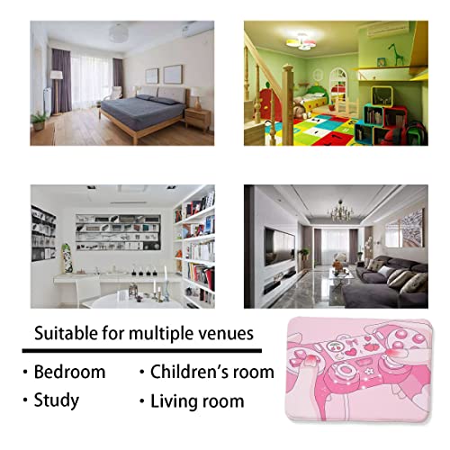 Kawaii Gamer Rug - Pink 3D Plush Mat