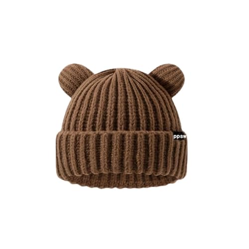 Kawaii Winter Bear Ears Knitted Beanie Hat