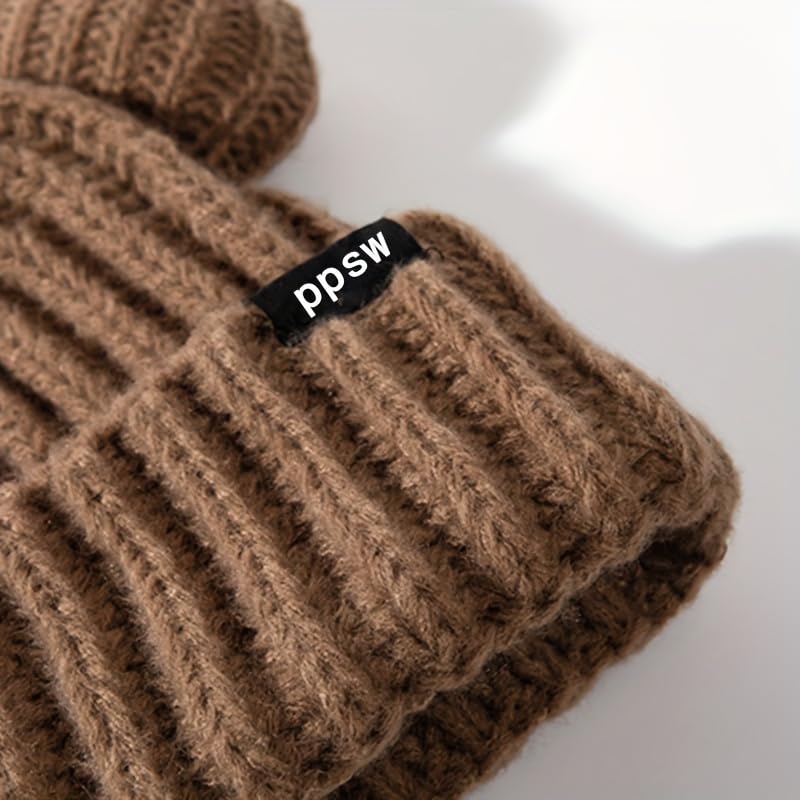 Kawaii Winter Bear Ears Knitted Beanie Hat