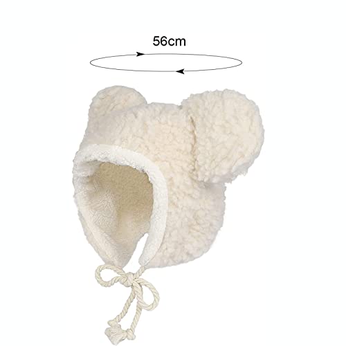 Kawaii Fuzzy Bear Hat with Ear Flaps